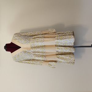 Bohemian Style Pattern Dress, Size L